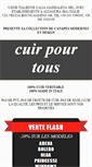 Mobile Screenshot of cuirpourtous.com